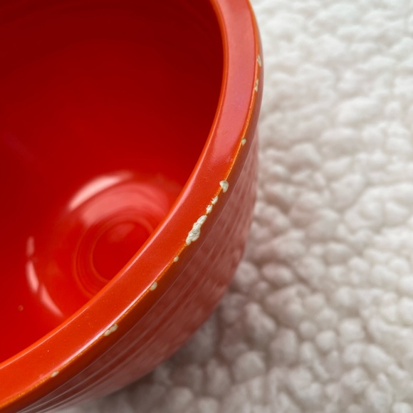 Vintage Fiestaware Nesting Bowl #4 - Inside Rings Radioactive Original Red. RARE - Picture 4 of 12